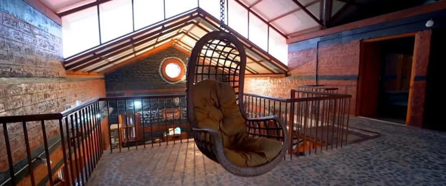 The upper-floor swing — ShivBhumi