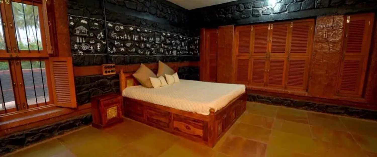 A Warli-mural bedroom — ShivBhumi